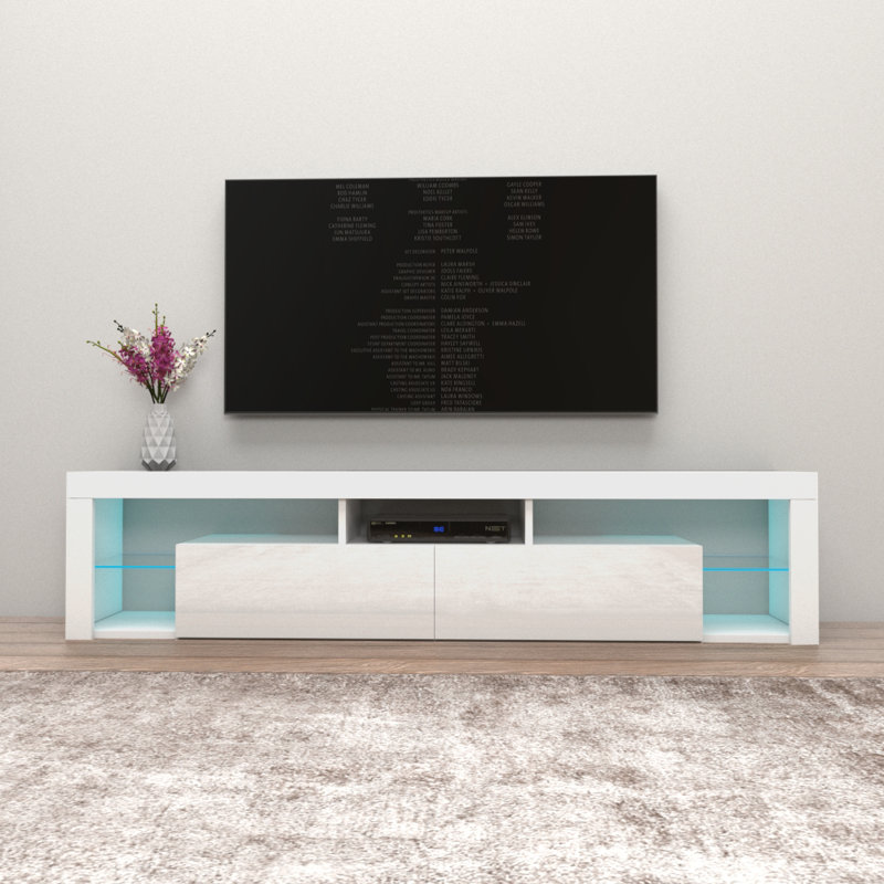 Orren Ellis Floating Milano TV Stand for TVs up to 90" & Reviews Wayfair